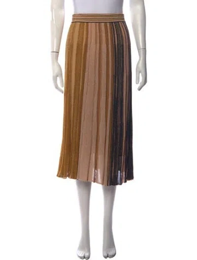 Pre-owned Marella Striped Midi Length Skirt In Multicolor