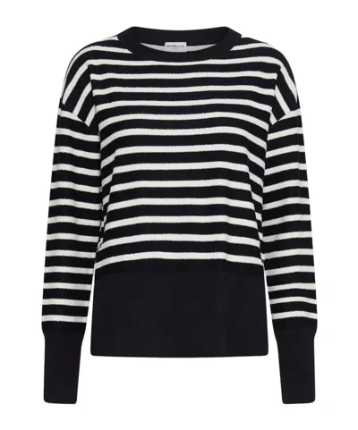 Marella Striped Sweater In Black