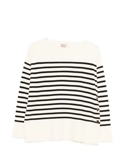 Marella Striped Sweater In Neutral