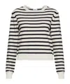 Marella Striped Sweater In White