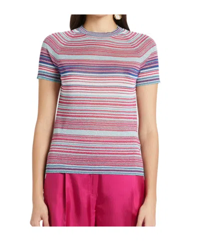 Marella Striped T-shirt In Pink
