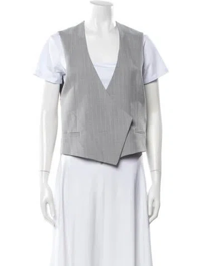 Pre-owned Marella Striped Vest W/ Tags In Gray