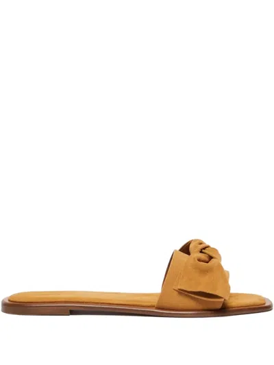 Marella Suede Flat Sandals In Multi