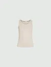 Marella Lurex-embellished Vest Top