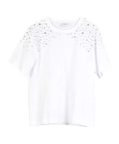 Marella T-shirt With Decorative Rhinestones