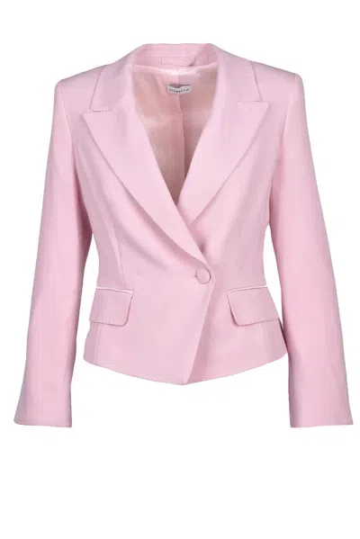 Marella Tailored Pink Bolero Jacket In Multi