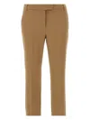 Marella Belt Loop Casual Pants In Brown