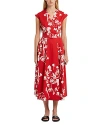 Marella Taxi Midi Dress In Red