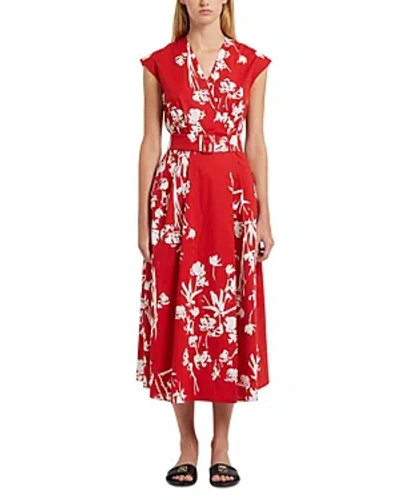 Marella Taxi Midi Dress In Red