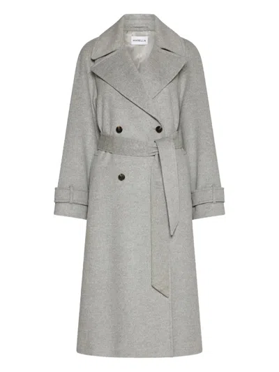 MARELLA TENNA BELTED DOUBLE-BREASTED COAT