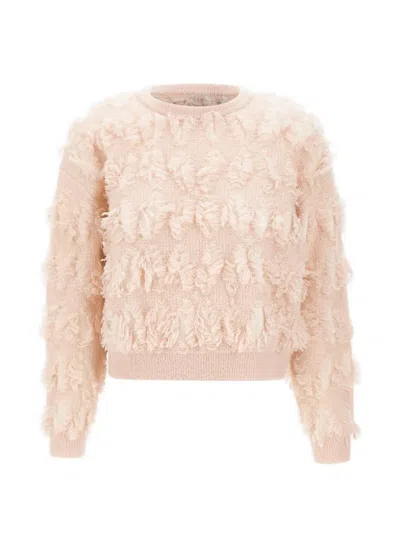 Marella Textured Sweater In Pink