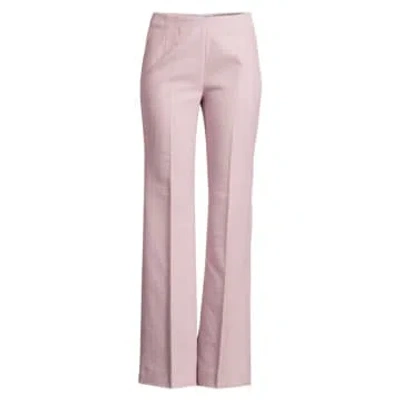 Marella Textured Wide Leg Trousers In Pink