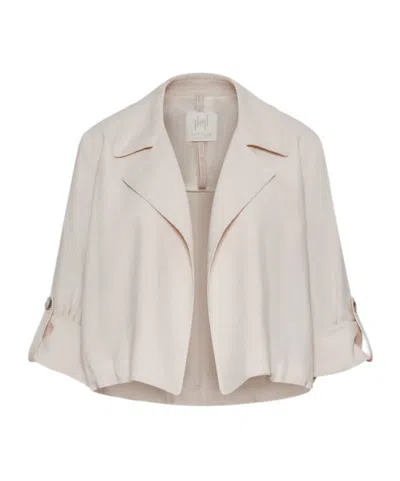 Marella Three-quarter Sleeve Jacket In White
