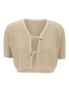 Marella Tie-fastening Cardigan In Brown