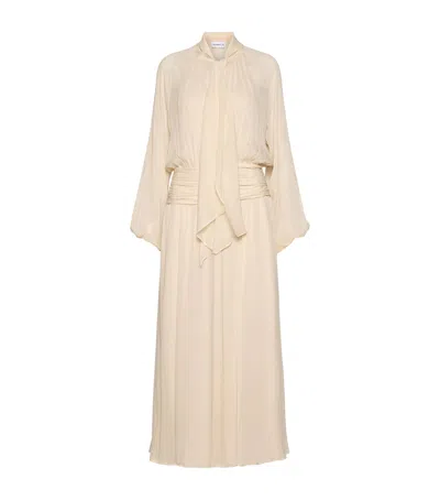 Marella Tie-detail Maxi Dress In Nude