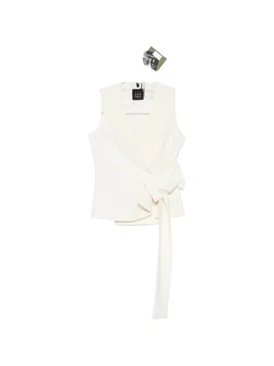 Marella Tlirica V-neck Vest In White
