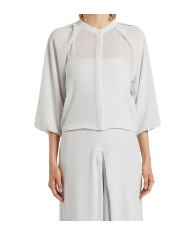 Marella Translucent Blouse In White