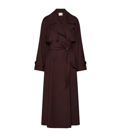 Marella Trench Coat In Brown