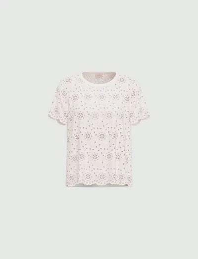 Marella T-shirt In Sangallo Woman White In Multi