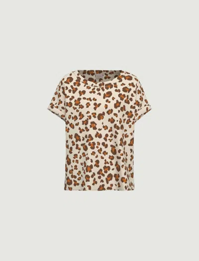 Marella T-shirt With White Wool Print In Other