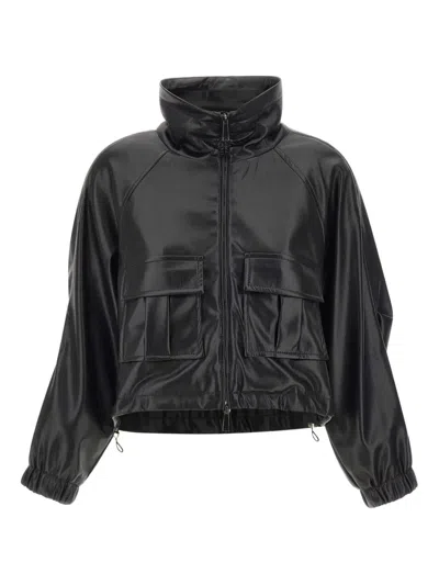 MARELLA TURTLENECK PATCH-POCKET JACKET