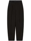 Marella X Stella Maxwell Smoking Barrel-leg Trousers In Black