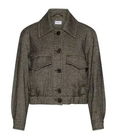 Marella Tweed Jacket - Brown In Gray