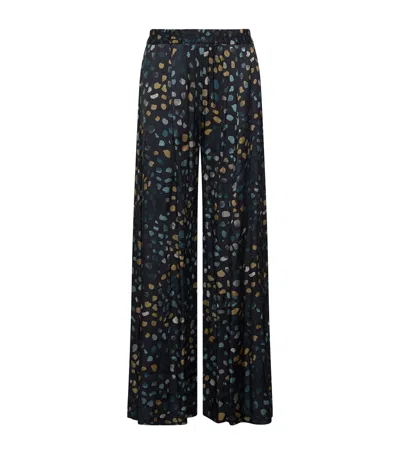 Marella Twill Printed Trousers In Multi