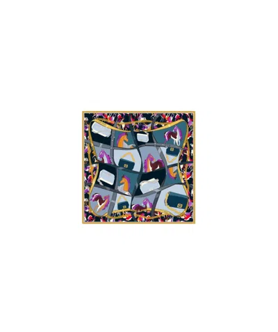 Marella Twill Scarf In Blue