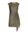 Marella Tie-front Sleeveless Dress In Green