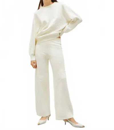 Marella Ughetta 2 Terrycloth Palm Trousers In Cream In Neutral