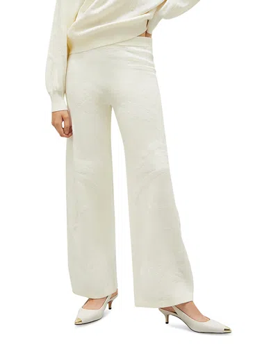 Marella Ughetta Jacquard Pants In White