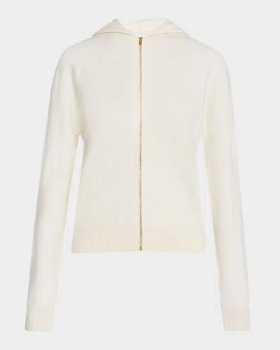 Marella Ughetta1 Hooded Terrycloth Palm Tree Jacket In White
