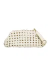 Marella Unstructured Clutch In White