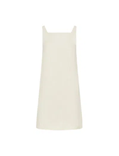 Marella Uvetta Square-neck Mini Dress In White