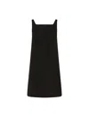Marella Uvetta Square-neck Open-back Midi Dress In Black