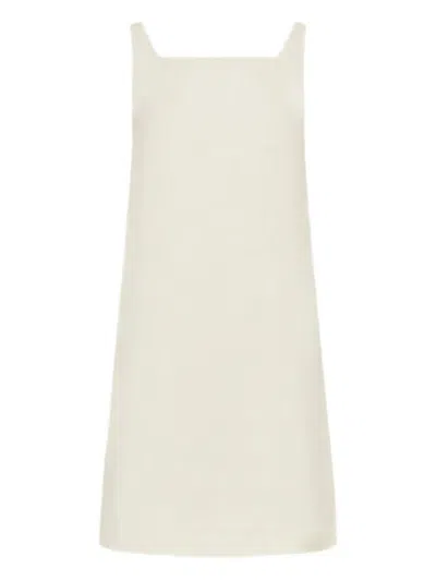 Marella Uvetta Square-neck Mini Dress In White
