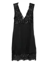 Marella Lace-insert Dress In Black