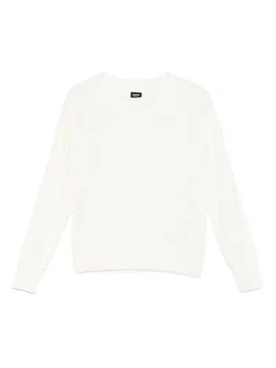 Marella V-neck Long-sleeves Sweater In White
