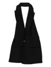 Marella Collar Sleeveless Jacket In Black