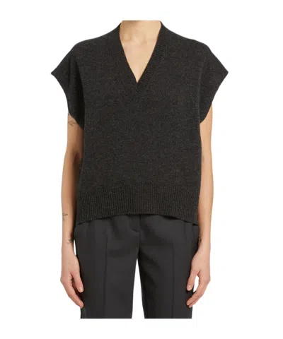 Marella V-neck Vest In Black