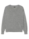 Marella V-neck Wool Sweater In Gray