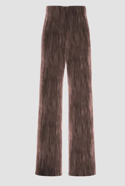 Marella Velvet Trousers Woman Brown