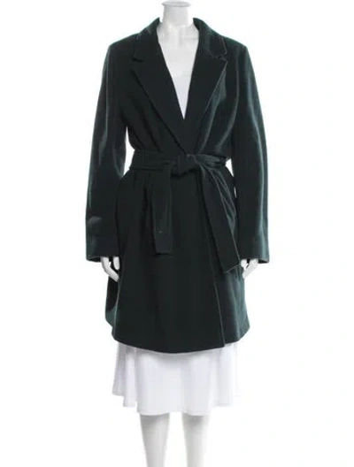 Pre-owned Marella Virgin Wool Coat In Green