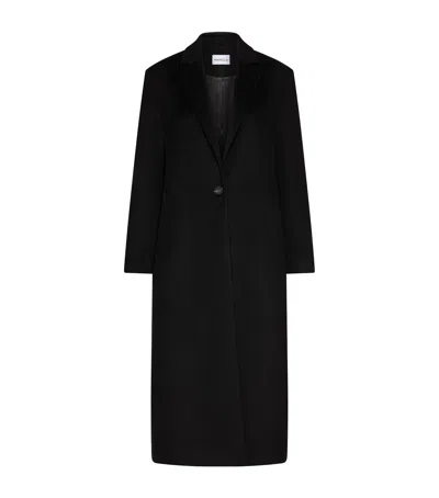 Marella Virgin Wool-cashmere Coat In Black