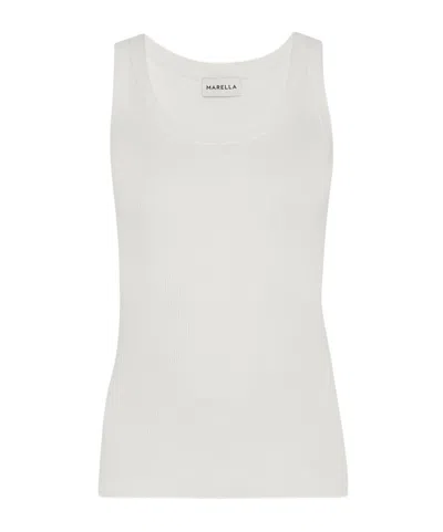 Marella Viscose Vest Top - White