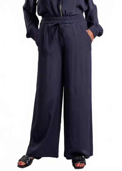 Marella Vivaio Crepe Pants In Navy In Blue