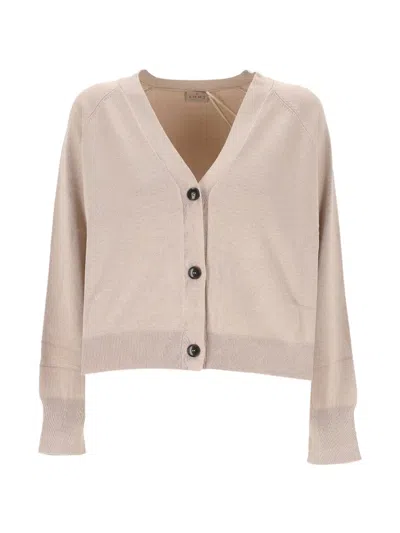 Marella V-neck Button-up Cardigan In Pink