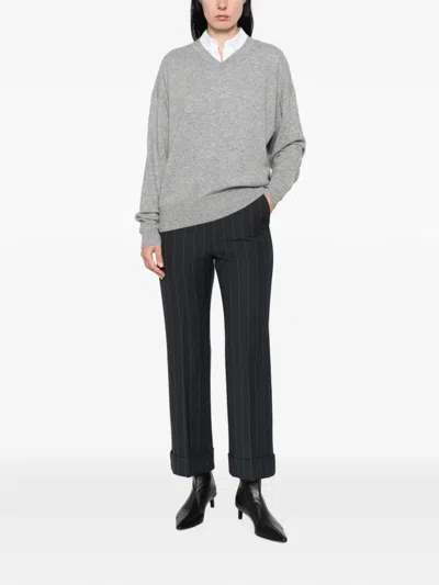 Marella V-neck Cashmere Sweater In 그레이