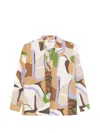 Marella V-neck Printed Top In Multi